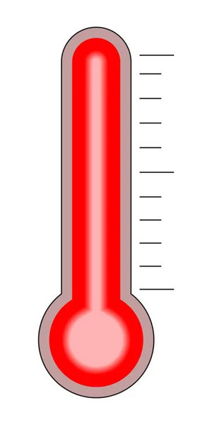Termometre, hava durumu ikonu. Sıcaklık termometre simgesi koleksiyonu. Hava durumu termometresi simgesi ya da işareti. Stok vektörü