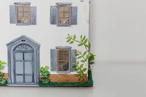 Doll House Miniature Handmade House — Stock Photo, Image