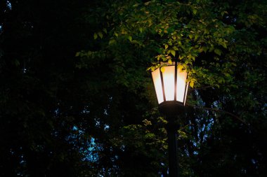 Gece vakti sokak lambası