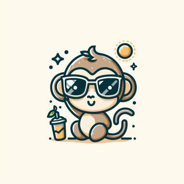 Adorable Monkey Rocks the Glasses Look.