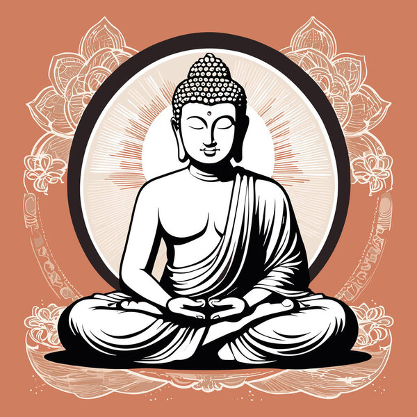 Meditation Buddha Vector Artwork