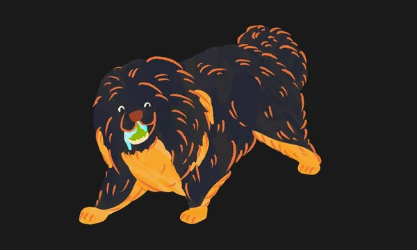 English Mastiff Dog Goed Gebruik Voor Symbool Mascotte Icoon Avatar — Stockfoto