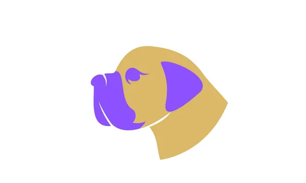 Angielski Mastiff Dog Dobry Użytek Dla Symbolu Maskotki Ikony Avatara — Zdjęcie stockowe