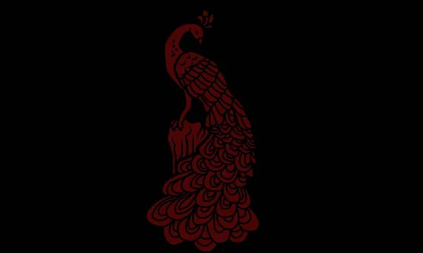 Peafowl Ptak Tle Akwarela Ręka Rysunek Realistyczny Rysunek Ilustracja Dla — Zdjęcie stockowe