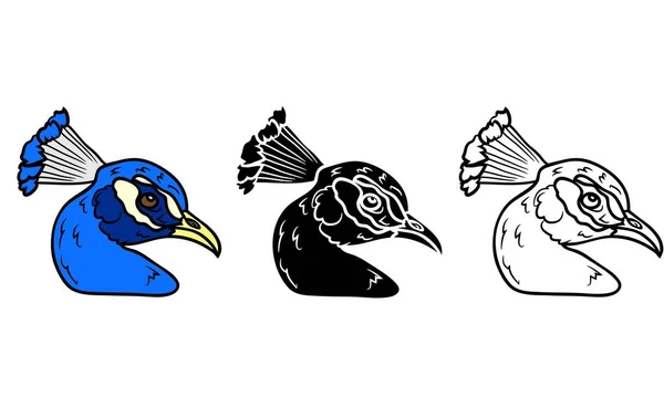 Pfauenvogel Auf Einem Hintergrund Aquarell Handzeichnung Realistische Zeichnung Illustration Für — Stockfoto