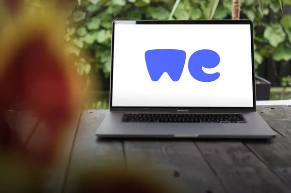 Wroclaw Poland September 2023 Wetransfer Logo Dutch Internet Based Computer — Stock Photo, Image