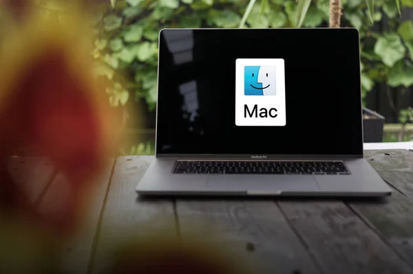 Wroclaw Poland September 2023 Macos Logo Mac Operating System Developed — Stock Photo, Image