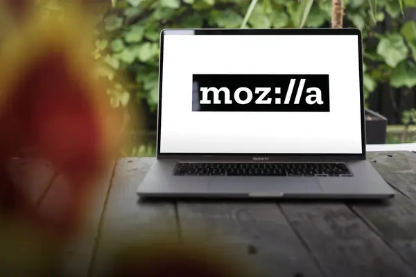 Wroclaw Polen Oktober 2023 Das Mozilla Logo Eine Amerikanische Non — Stockfoto