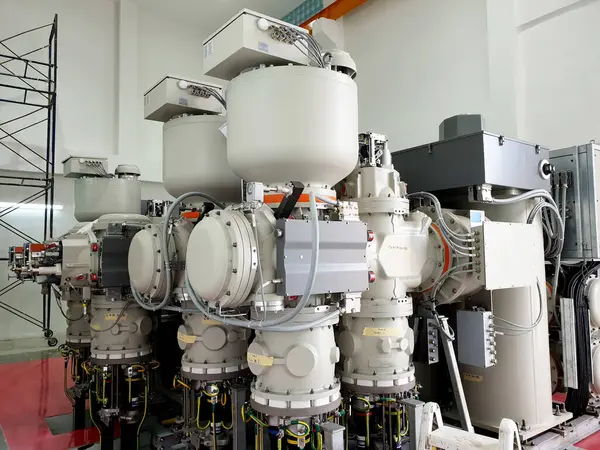 115Kv Gas Geïsoleerd Onderstation Elektrische Test Inspectie — Stockfoto