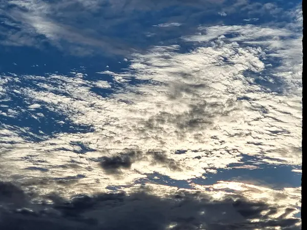 Nimbus Облака Заднем Плане Синего Неба — стоковое фото