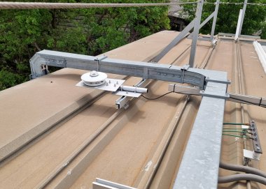 Güneş çatısı sistemi için Pyranometre kurulumu, bir düzlemdeki güneş ışınlarını ölçmek için bir pyranometre kullanılır