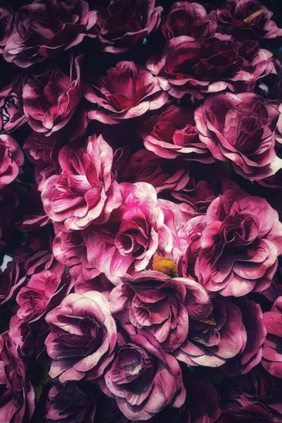 Canlı mor çiçek aksanlarından dekoratif tatlar