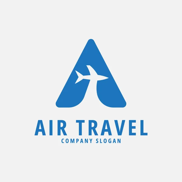Air Travel Logo Icon Vector Illustration Design — Stock Vector