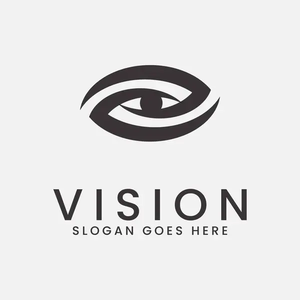 Vision Vector Logo Vintage Template Illustration Design Royalty Free Stock Vectors