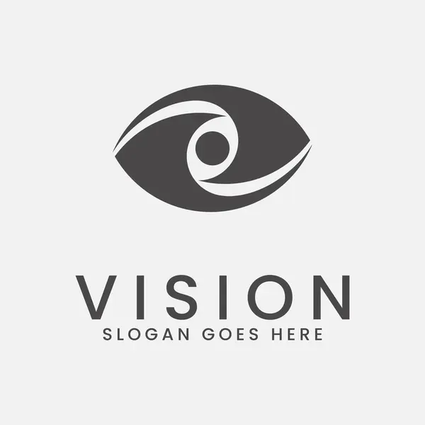 Vision Vector Logo Vintage Template Illustration Design Stock Vector