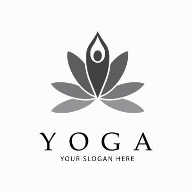 yoga logosu sanat tasarımı