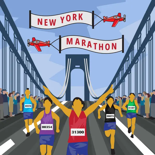 Sana inanılmaz bir Vintage Poster Tasarımı, New York maratonu posteri vereceğim.