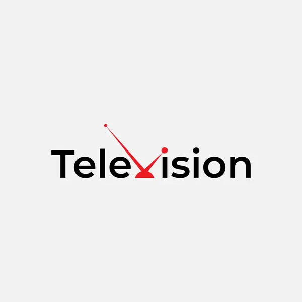 Anten kanalı ve sinyal seçici ile vektör illüstrasyon analog retro televizyon
