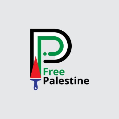 Filistin halkıyla uluslararası dayanışma günü bayrak ve resim vektörü illüstrasyonuyla