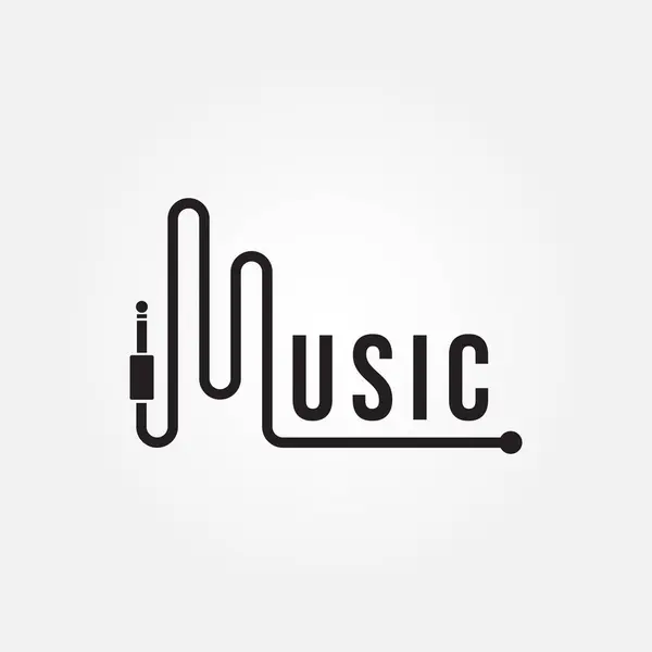 Gradyan biçimli M harfi müzik logosu tasarımı koleksiyonu