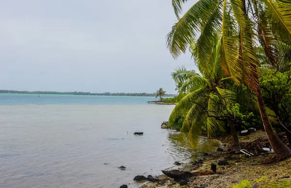 Bora Bora Südpazifische Insel Nordwestlich Von Tahiti Französisch Polynesien Landschaft — Stockfoto