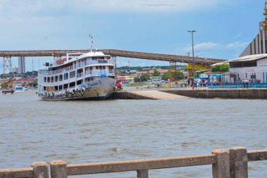 Santarem, Brezilya, Kuşlar, Amazon Nehri ve Santarem Sanayi Limanı  