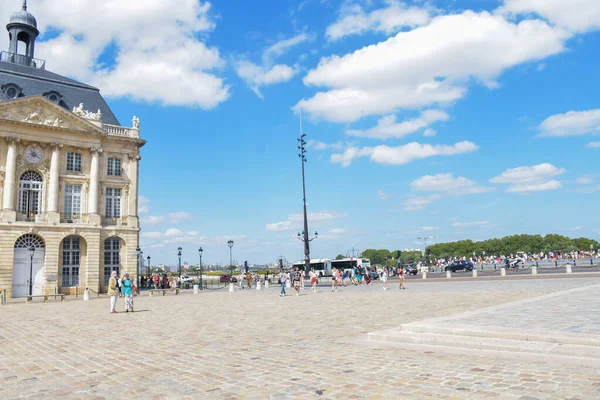 Bordeaux Híres Borvidék Központja Kikötőváros Garonne Folyón Franciaország Délnyugati Részén — Stock Fotó
