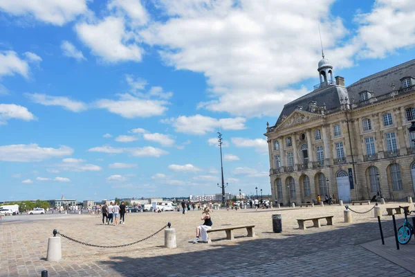 Bordeaux Híres Borvidék Központja Kikötőváros Garonne Folyón Franciaország Délnyugati Részén — Stock Fotó