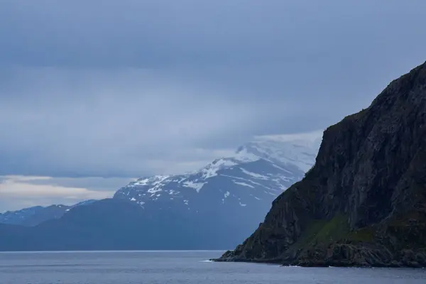 Côte Montagnes Près Islande — Photo