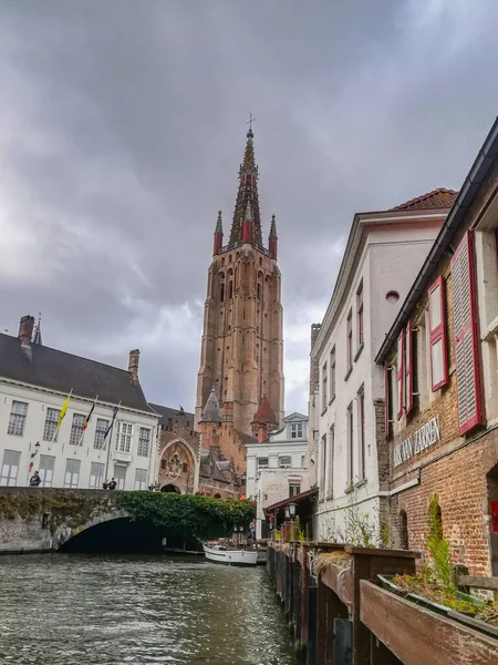 Брюгге Бельгія Столиця Західної Фландрії Північному Заході Бельгії Відрізняється Своїми — стокове фото