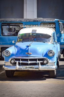 Havana, Küba, Havana 'da tarihi eser, eski model araba.
