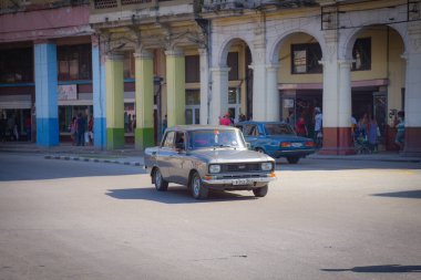 Havana, Küba, Havana 'da tarihi eser, eski model araba.