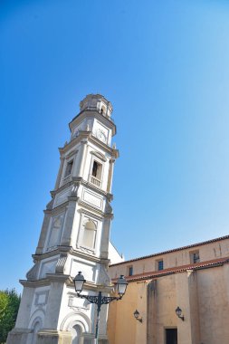 Manzara, kırsal kilise Calvi, Korsika, Fransa