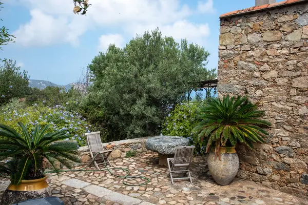 Landscape Countryside Church Calvi Corsica France — Stock Photo, Image
