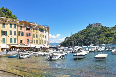 Portofino, İtalya, renkli binalar