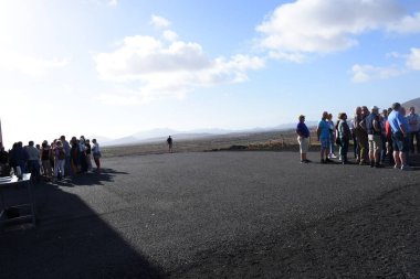 Resimli manzara insanları, Fuerteventura, Kanarya Adaları, İspanya