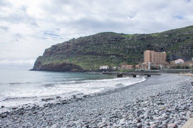 Madeira Adası, Portekiz. Tepeden bak.