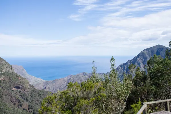 La Palma 'daki Caldera de Taburiente manzarası, Kanarya Adaları, İspanya