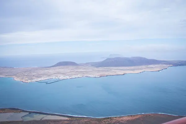Volcanic Landscape Island Lanzarote Canary Islands Spain Stock Photo