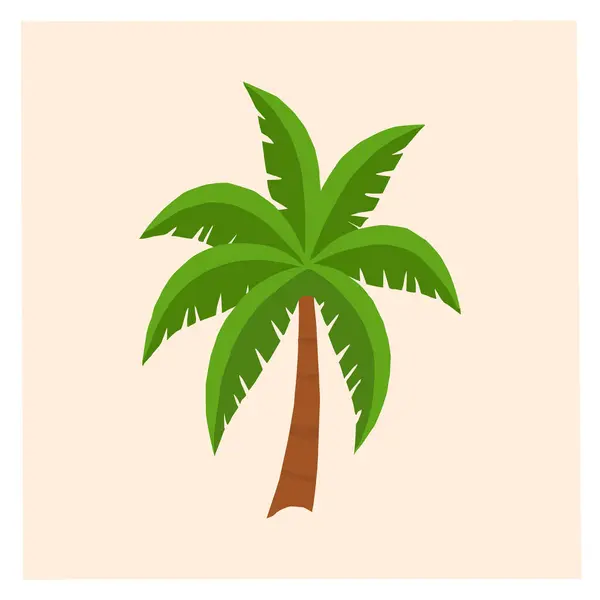 Yaz tatili için palmiye ağacının vektör illüstrasyonu.