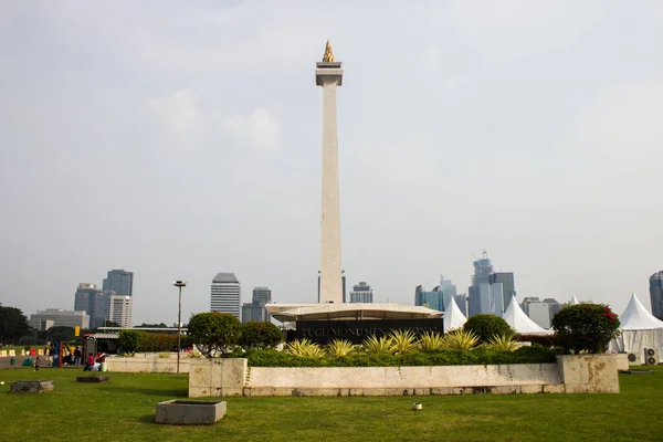 Jakarta Indonesia Mei 2023 Gambar Lansekap Monumen Nasional Jakarta — Stok Foto
