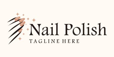 Modern yaratıcı ve eşsiz konsept premium vektörlü oje logosu