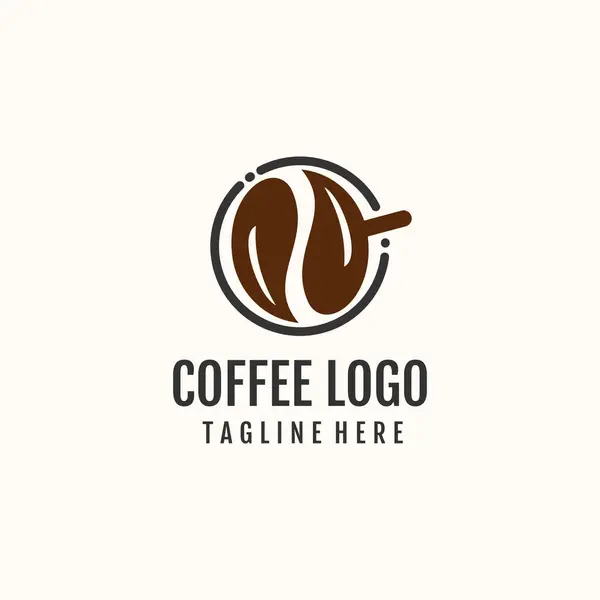 Modern konsept tasarımı Premium Vektör ile fincan ve kahve logosu simgesi