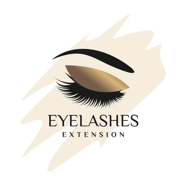 stock vector Eyelashes logo icon with modern beauty concept design Premium Vector