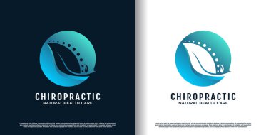 Yaratıcı element Premium Vektör ile sırt kemiği tedavisi için masaj logosu tasarımı