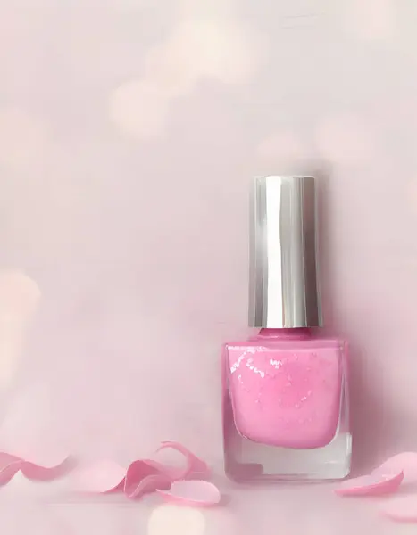 Nail polish background, valentine concept