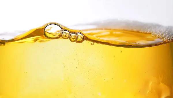 stock image pouring beer from a bottle on white background