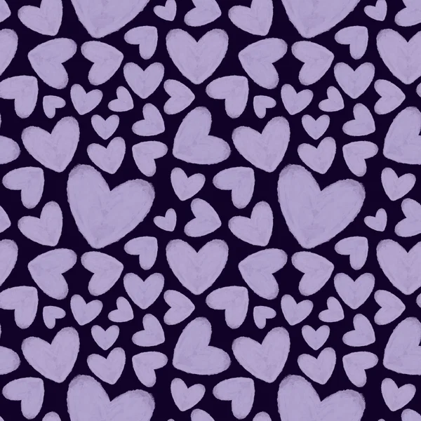 Herzen Nahtlose Muster Für Valentinstag Und Kinder Verpackungen Und Textilien — Stockfoto