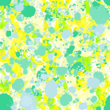 Soyut suluboya vuruşlarıyla kusursuz desen