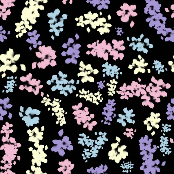 Seamless Pattern Abstract Flowers Background — Stock Photo, Image